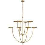 Keira Chandelier - Hand-Rubbed Antique Brass