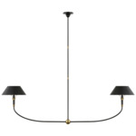 Turlington Linear Chandelier - Bronze / Hand-Rubbed Antique Brass