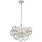 Talia Chandelier - Plaster White / Clear