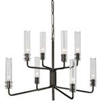 Casoria Two Tier Chandelier - Bronze / Clear