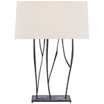 Aspen Table Lamp - Blackened Rust / Linen