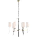 Grenol Chandelier - Polished Nickel / Linen