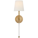 Camille Wall Sconce - Hand-Rubbed Antique Brass / Linen