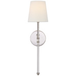 Camille Wall Sconce - Polished Nickel / Linen