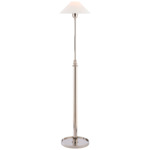 Hargett Floor Lamp - Polished Nickel / Linen