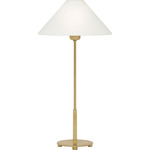 Hackney Table Lamp - Hand Rubbed Antique Brass / Linen