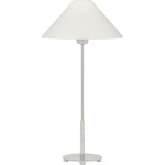 Hackney Table Lamp - Polished Nickel / Linen