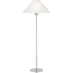 Hackney Buffet Lamp - Polished Nickel / Linen