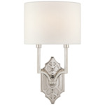 Silhouette Wall Sconce - Polished Nickel / Linen