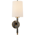 Edie Wall Sconce - Bronze / Hand-Rubbed Antique Brass / Linen