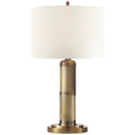 Longacre Small Table Lamp - Hand-Rubbed Antique Brass / Linen