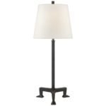 Parish Buffet Table Lamp - Aged Iron / Linen