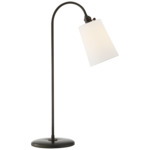 Mia Table Lamp - Aged Iron / Linen