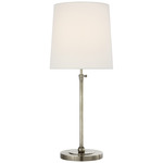 Bryant Adjustable Table Lamp - Antique Nickel / Linen