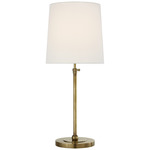 Bryant Adjustable Table Lamp - Hand-Rubbed Antique Brass / Linen