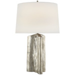 Sierra Buffet Table Lamp - Burnished Silver Leaf / Linen