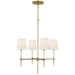 Bryant Chandelier - Hand Rubbed Antique Brass / Linen