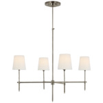 Bryant Chandelier - Antique Nickel / Linen