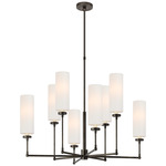 Ziyi Chandelier - Bronze / Linen