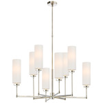 Ziyi Chandelier - Polished Nickel / Linen