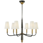 Farlane Chandelier - Bronze / Hand-Rubbed Antique Brass / Linen