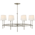 Bryant Ring Chandelier - Antique Nickel / Linen