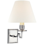 Dean Wall Sconce - Polished Nickel / Linen