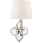 Lana Wall Sconce - Polished Nickel / Linen