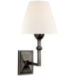 Jane Wall Sconce - Gun Metal / Linen