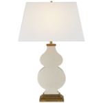 Anita Table Lamp - Tea Stain Crackle / Linen