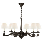 Myrna Chandelier - Gun Metal / Linen