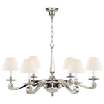 Myrna Chandelier - Polished Nickel / Linen