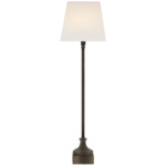 Cawdor Table Lamp - Aged Iron / Linen