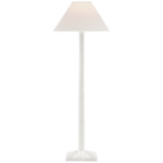 Strie Buffet Table Lamp - Plaster White / Linen