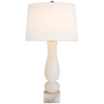 Balustrade Table Lamp - Alabaster / Linen
