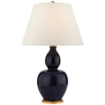 Yue Table Lamp - Denim Porcelain / Linen
