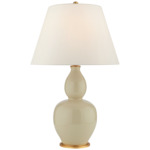 Yue Table Lamp - Coconut Porcelain / Linen