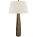 Fluted Spire Table Lamp - Bronze / Linen