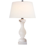 Balustrade Table Lamp - Alabaster / Linen