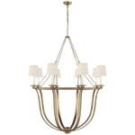 Lancaster Chandelier - Gilded Iron / Linen