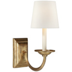 Flemish Wall Sconce - Gilded Iron / Linen