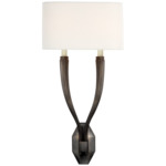 Ruhlmann Double Wall Sconce - Bronze / Linen