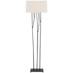 Aspen Floor Lamp - Blackened Rust / Linen