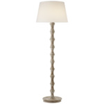 Bamboo Floor Lamp - Belgian White / Linen