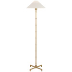 Grenol Floor Lamp - Hand-Rubbed Antique Brass / Linen