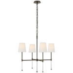 Camille Chandelier - Bronze / Linen