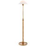 Hargett Floor Lamp - Hand-Rubbed Antique Brass / Linen