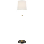 Bryant Adjustable Floor Lamp - Bronze / Hand-Rubbed Antique Brass / Linen