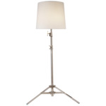 Studio Floor Lamp - Polished Nickel / Linen