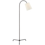 Mia Floor Lamp - Aged Iron / Linen